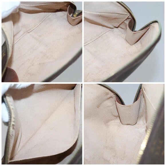 LOUIS VUITTON Monogram Trousse Demi Ronde Cosmetic Pouch M47520 LV Auth 131597 - Picture 15 of 16